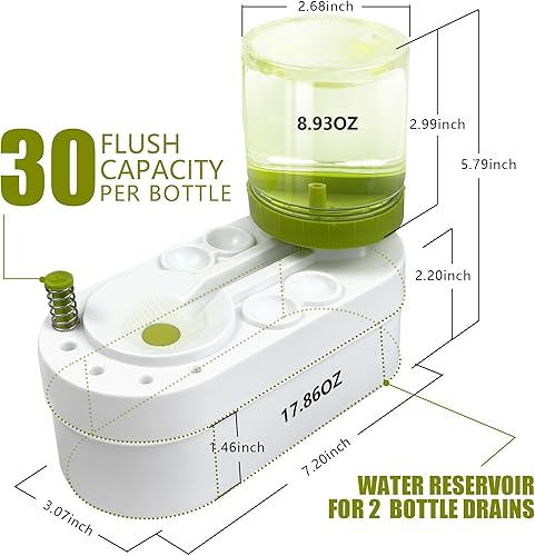 Miniatura 6 de FINFINLIFE Limpiador de pinceles con 10 pinceles de pintura  Enjuagador automático de pinceles para acrílico, acuarela y pinturas a base de agua, no