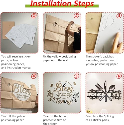 Miniatura 7 de Decoración de pared de comedor para cocina, decoración de pared de comedor, decoración de pared de sala de estar, cocina, decoración de pared de