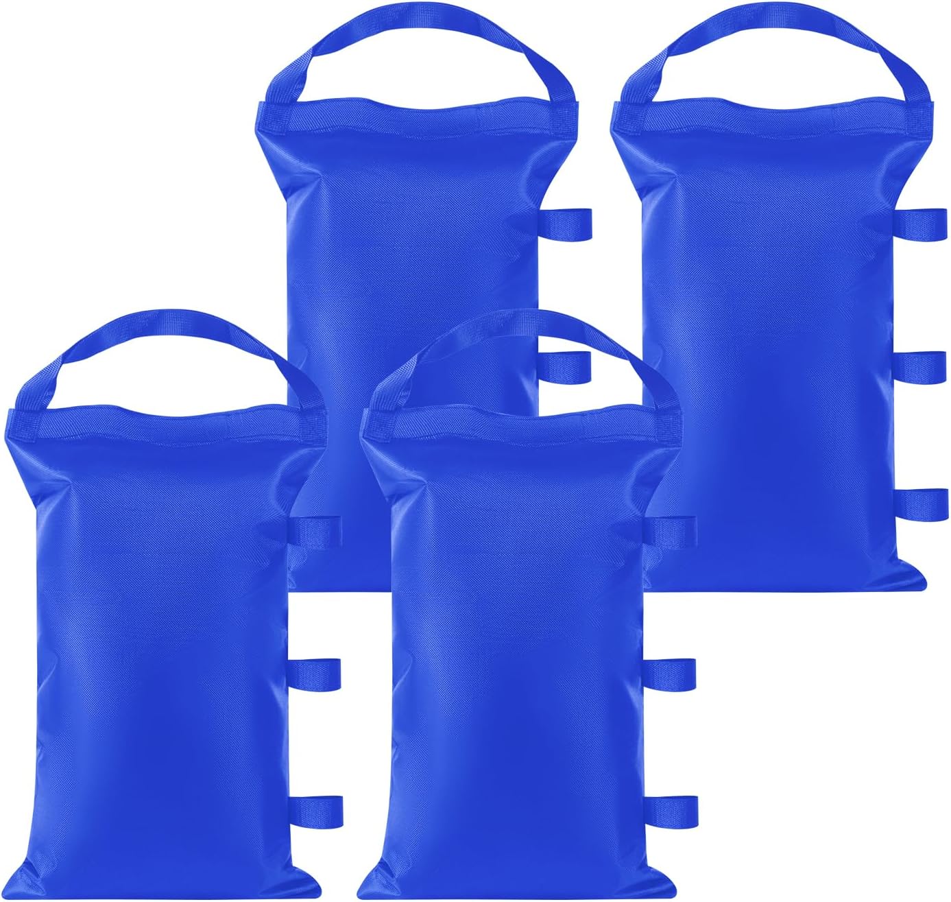 Sand Bags for Canopy Legs Empty Sandbags for Weight, Canopy Tent Weights Set of 4 Heavy Duty 1680D Pop Up Tent Weights Bags (Blue, 120LBS)