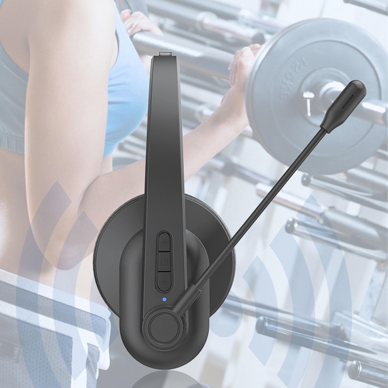 Sxhlseller Casque Bluetooth 5.4 à Oreille avec Micro Antibruit pour PC de