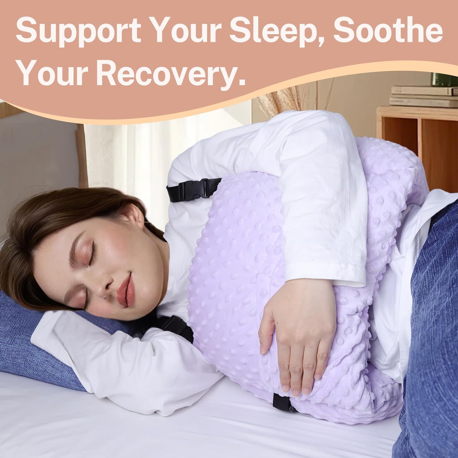 Post Mastectomy Pillow - Hysterectomy Recovery Pillows, Breast Cancer Post Surgery Pillow, Mastectomy Recovery Must Haves, Breast Pillow for Lumpectomy and Breast Surgery Healing Supplies