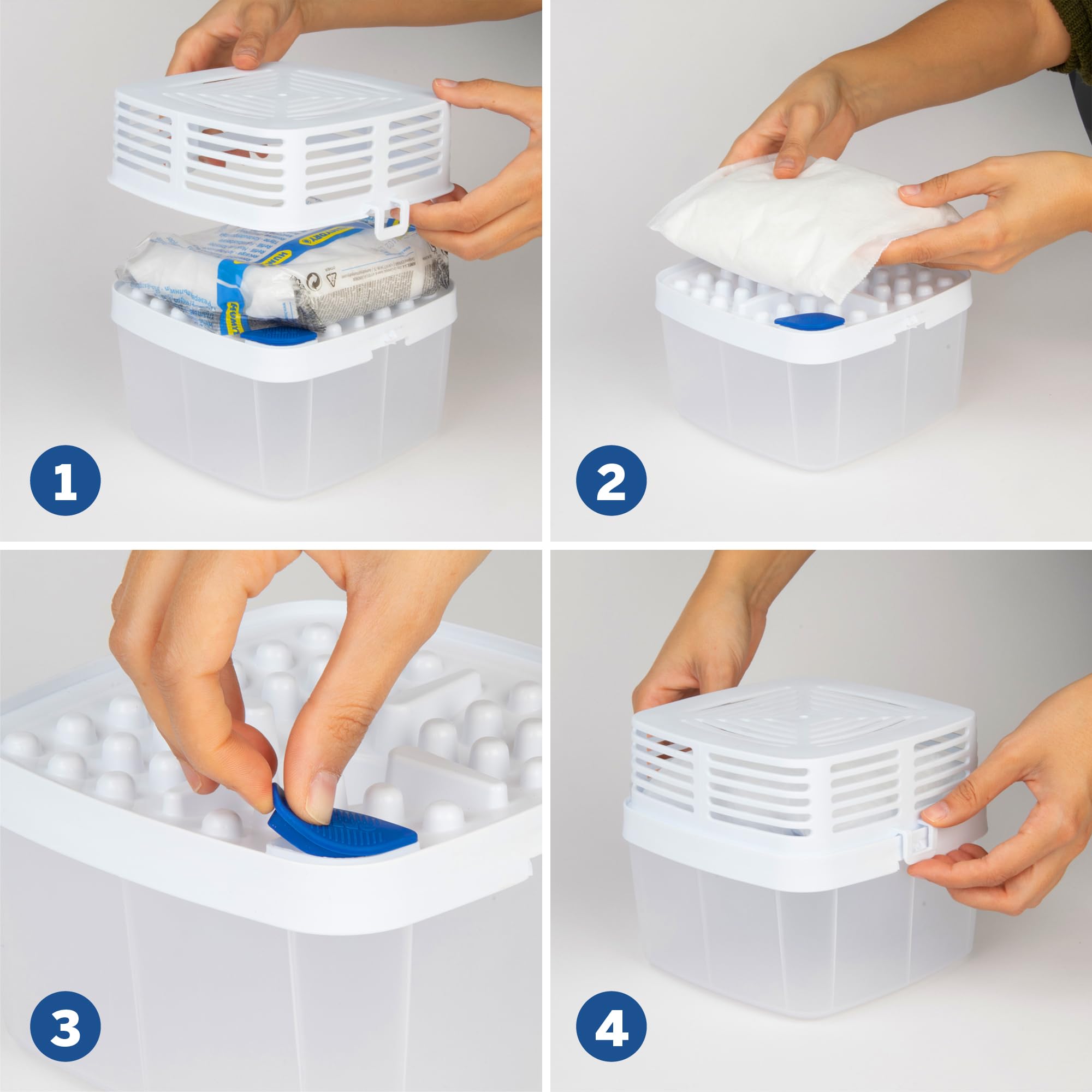 HUMYDRY Caja de 6 recambios absorbentes de humedad sin perfume, 16 onzas, paquete de 3