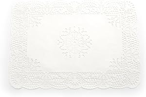 Fox Run Rectangular Paper Lace Doilies: Elevate Your Tablescapes with Elegant Delicacy
