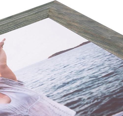 Miniatura 4 de ArtToFrames Marco de fotos verde de 18 x 24 pulgadas, 1 paquete, este marco de póster de madera personalizado de 1.5 pulgadas es verde, viene con