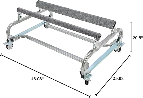 Miniatura 10 de HECASA Carro de remolque de almacenamiento para embarcaciones acuáticas personales, carrito de vehículo para Sea-Doo, Yamaha Kawasaki, literas