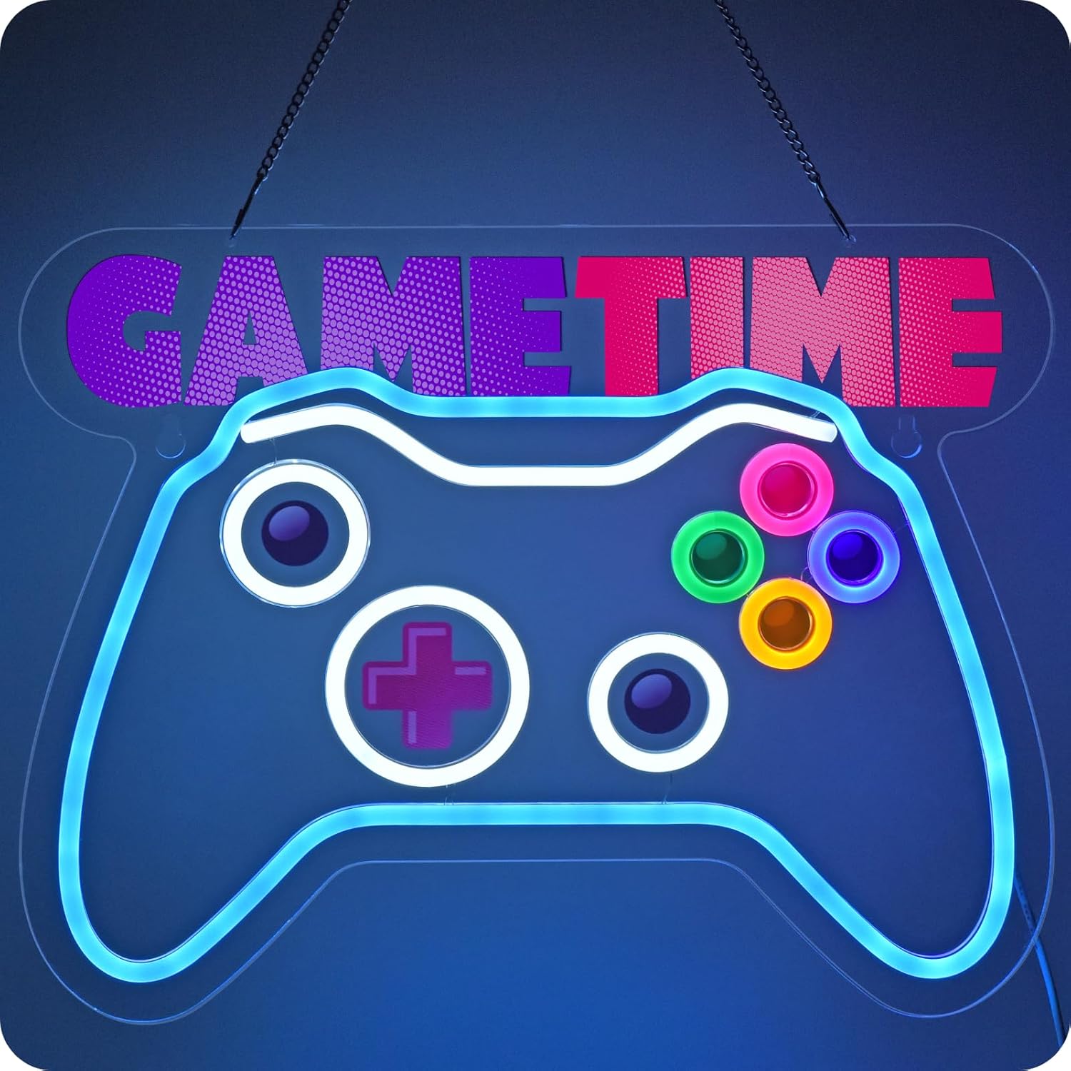 Amazon.com: IMTATTO Gamer Neon Sign, Game Controller Neon Sign for ...