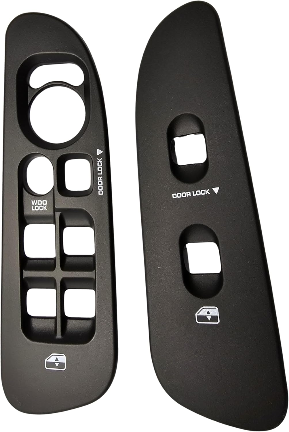SWITCHDOCTOR Window Master Switch Black Bezel and Front Passenger Black Bezel Set for 2002-2008 Dodge Ram 1500 2500 (Quad Cab, Crew)