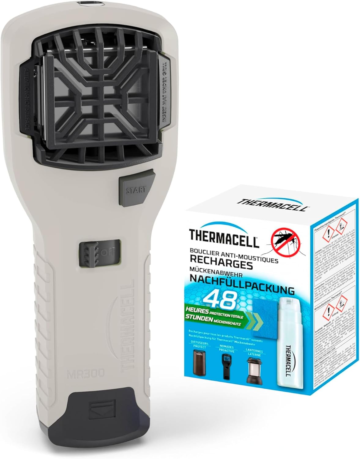 THERMACELL Bouclier Anti Moustiques et Moustiques Tigres Portable Nomade - Zone de Protection 20m²
