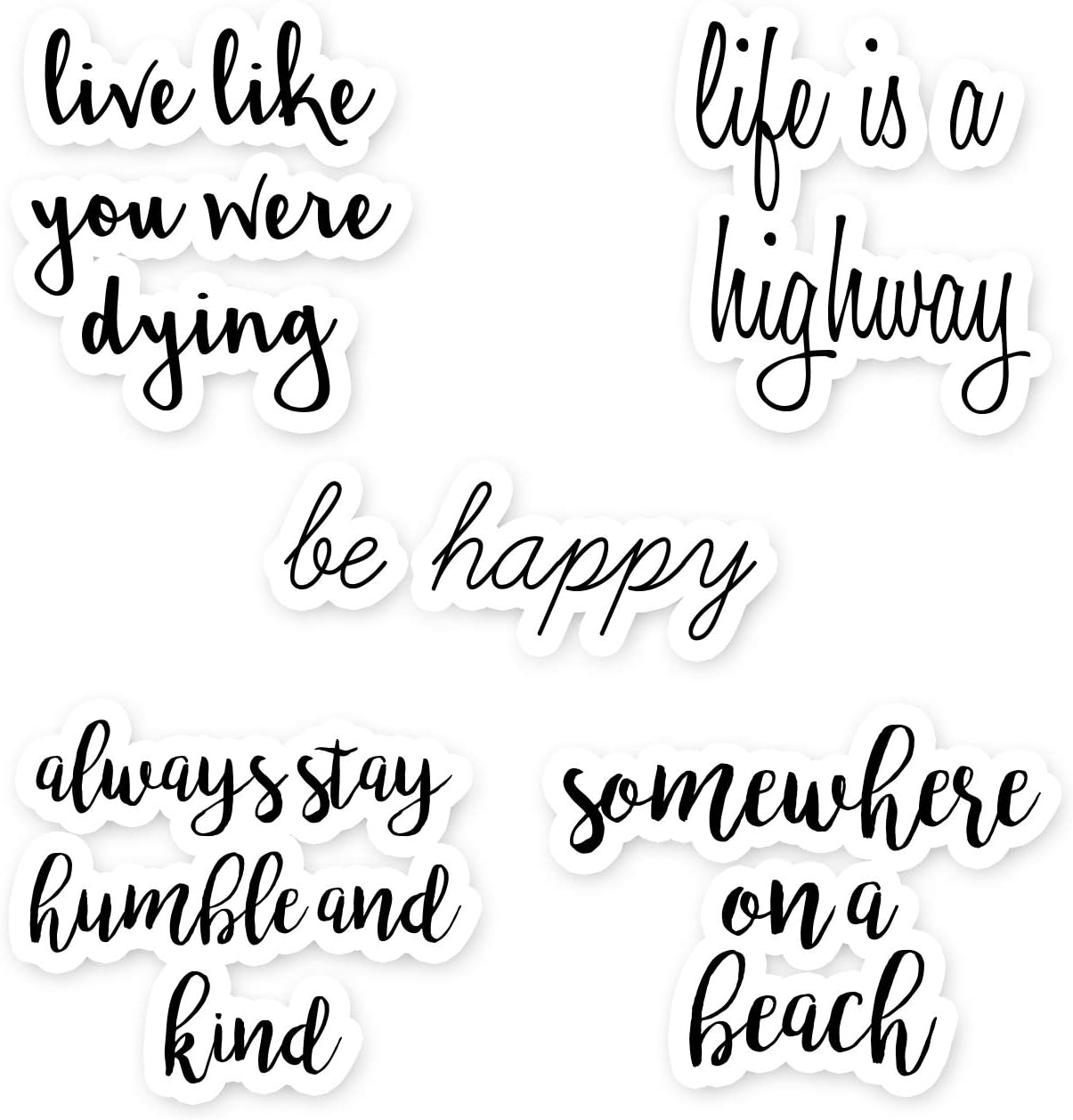 Inspirational Sticker Pack Inspirational Laptop Stickers 5 Pack