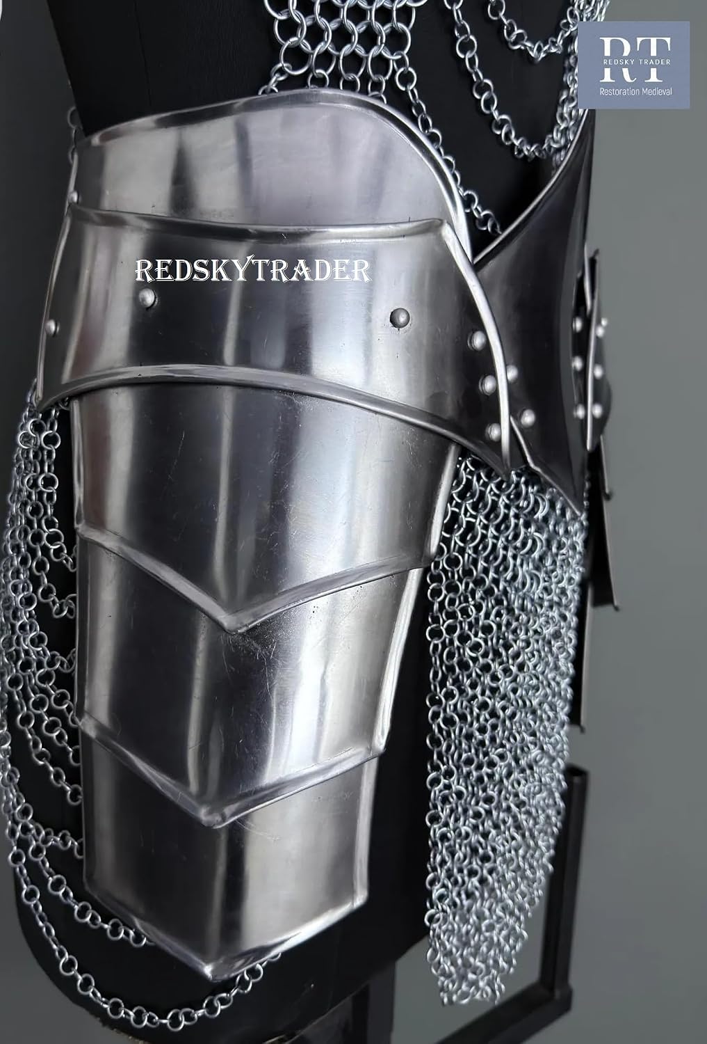 Brave Lady Medieval Cuirass Armor: Steel Chainmail Cosplay Larp Costume - Female Body Armor Suit - Halloween Costume