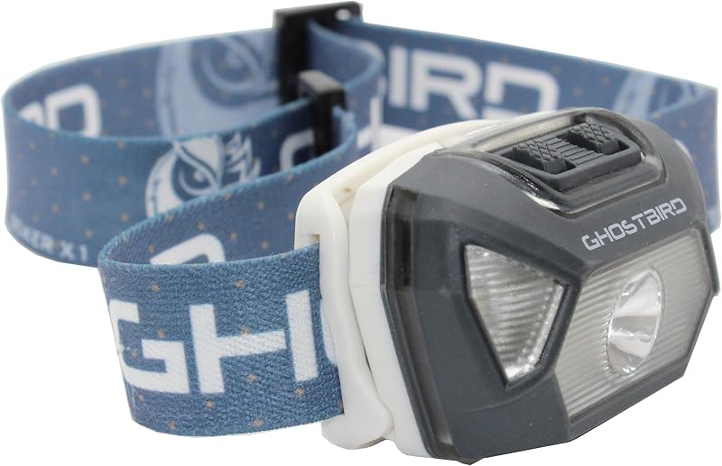 GHOSTBIRD Seiker X1 Head Lamp - LED Rechargeable Cree XPE - Waterproof IPX7, Freezeproof, Smashproof Perfect for Your Running, Camping, Backpacking, Hunting, and Cycling Adventures