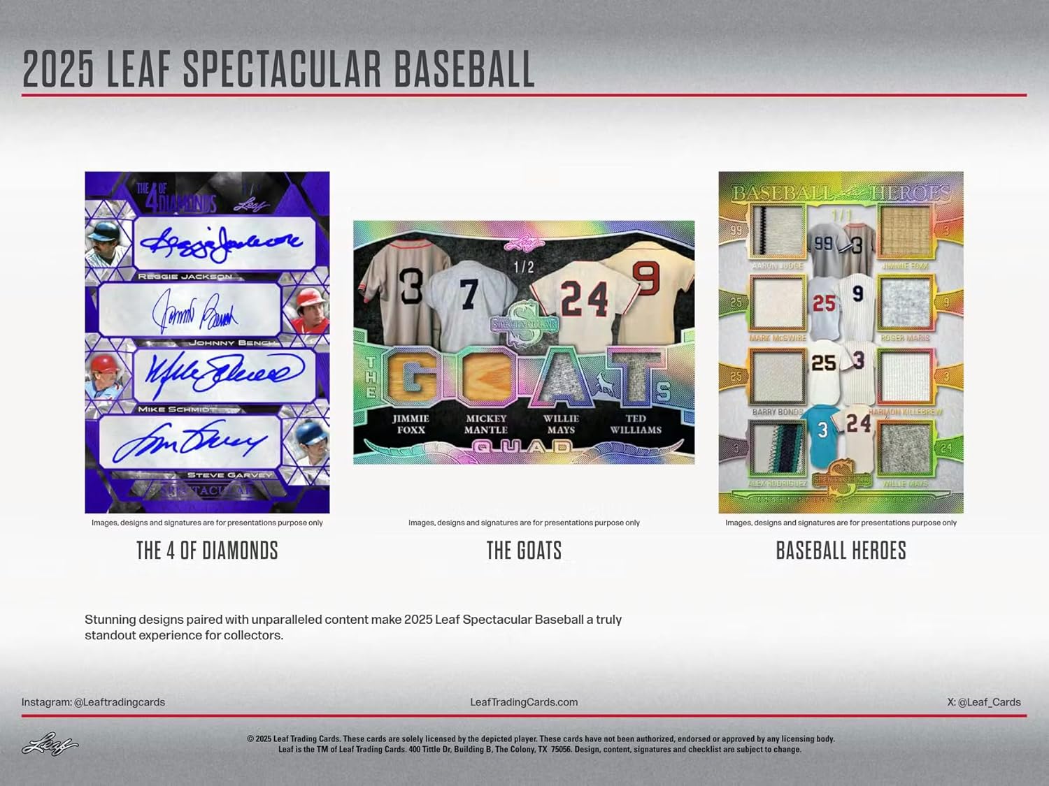 2025 Leaf Spectacular Baseball Hobby Box