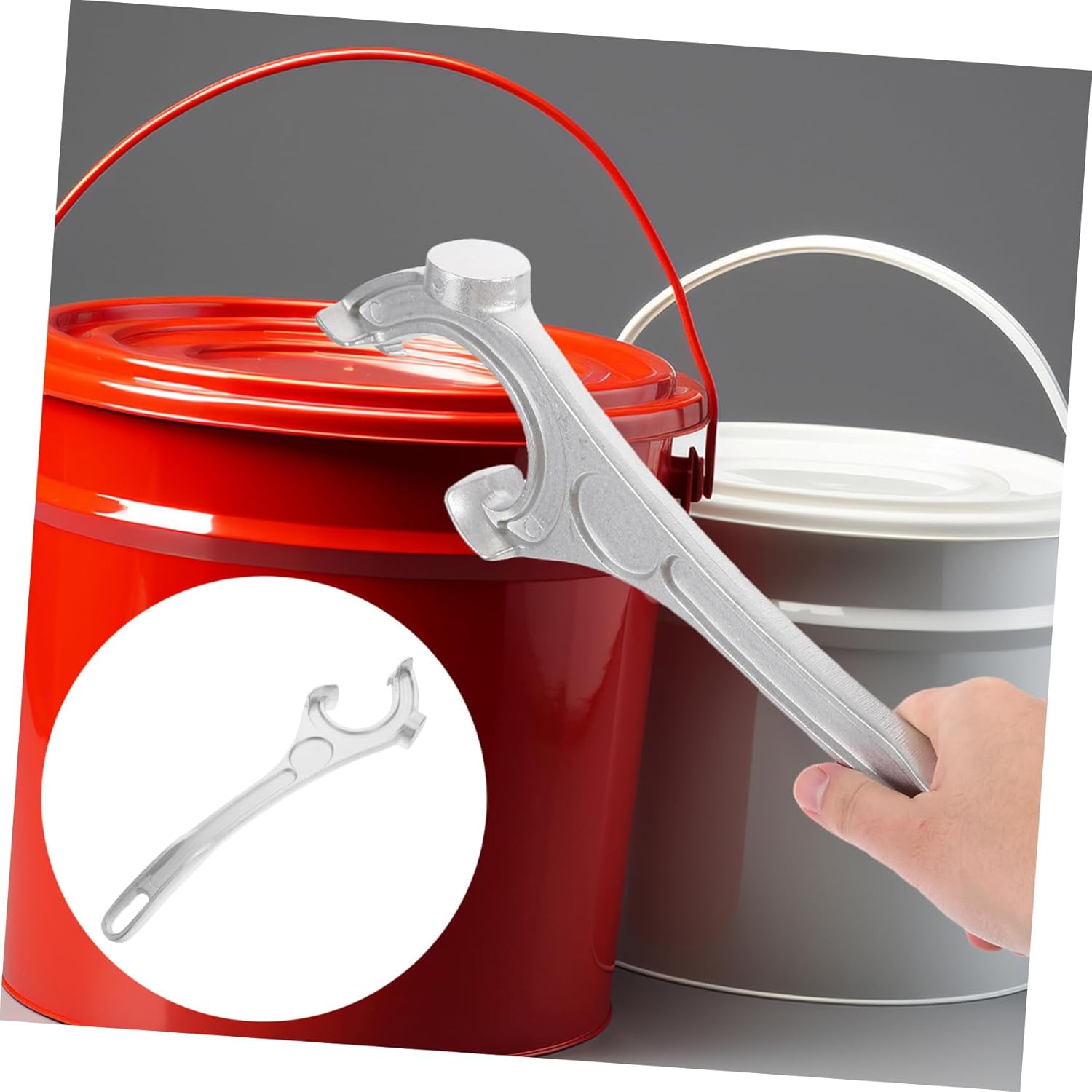 SHOWERORO Multi-use Aluminum Can Opener Lid Wrench Drum Opener for Kitchen Paint and Home Remover