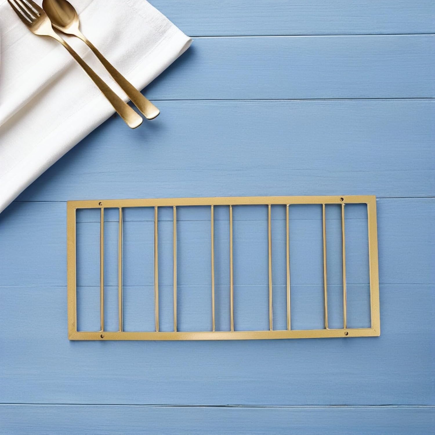 Luxshiny Wine Glass Rack under Cabinet 5-slot Metal Stemware Holder Hanging Wine Cup Shelf Organizer for Kitchen and Bar Counter Storage