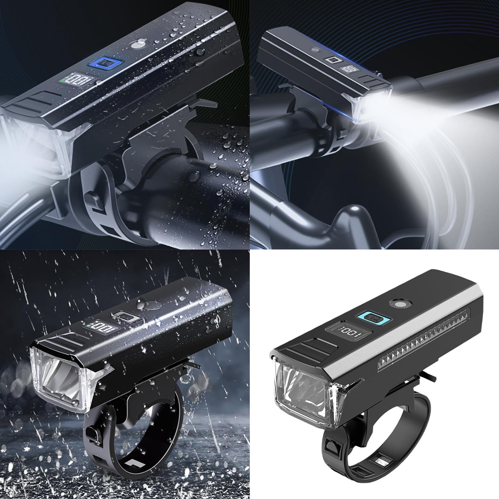 Bicycles Head Light Rechargeable Night Ridings LED Bicycles Front Lamp Easy Mounts Cycling Front Light