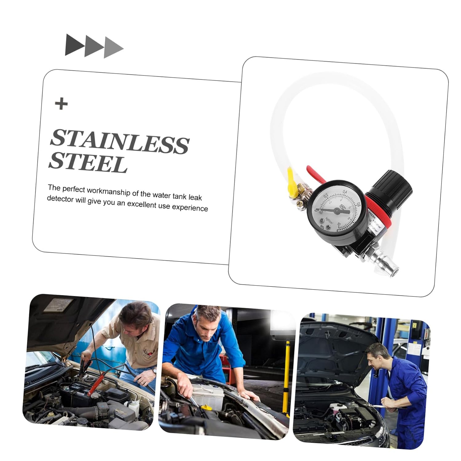 LIFKOME Automobile Cooling System Tester Leak Detector Pressurization Tool Car Accessories for Efficient Diagnostics