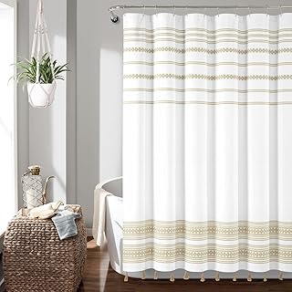 Lush Decor Breezy Chic Tassel Jacquard Eco-Friendly Recycled Cotton Show...