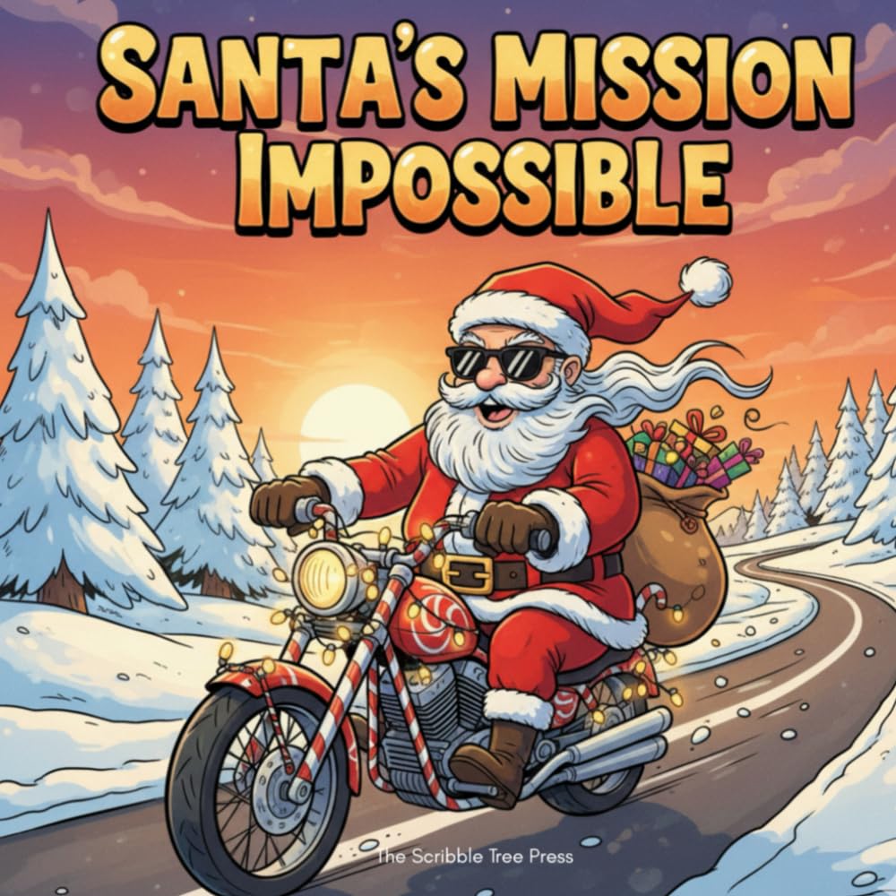 Santa's Mission Impossible: A Jolly Daredevil Christmas Coloring Book for all ages (The Adventures of Santa Coloring Series)