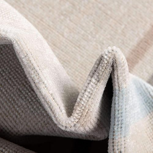 Miniatura 6 de Unique Loom Lotus Collection - Alfombra de área - Guyana (7 pies 10 pulgadas, cuadrada, azulazul claro)