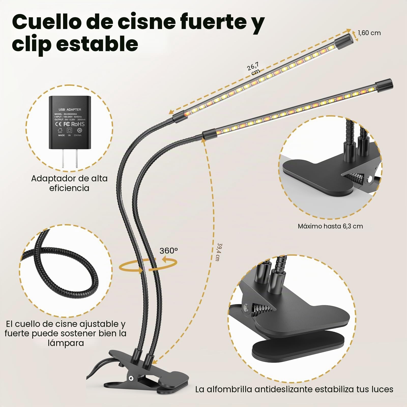 bseah - Luz de cultivo de plantas para plantas de interior, luz de crecimiento de espectro completo, 3 modos y regulable de 10 niveles, temporizador de encendido y apagado automático 3/9/12H
