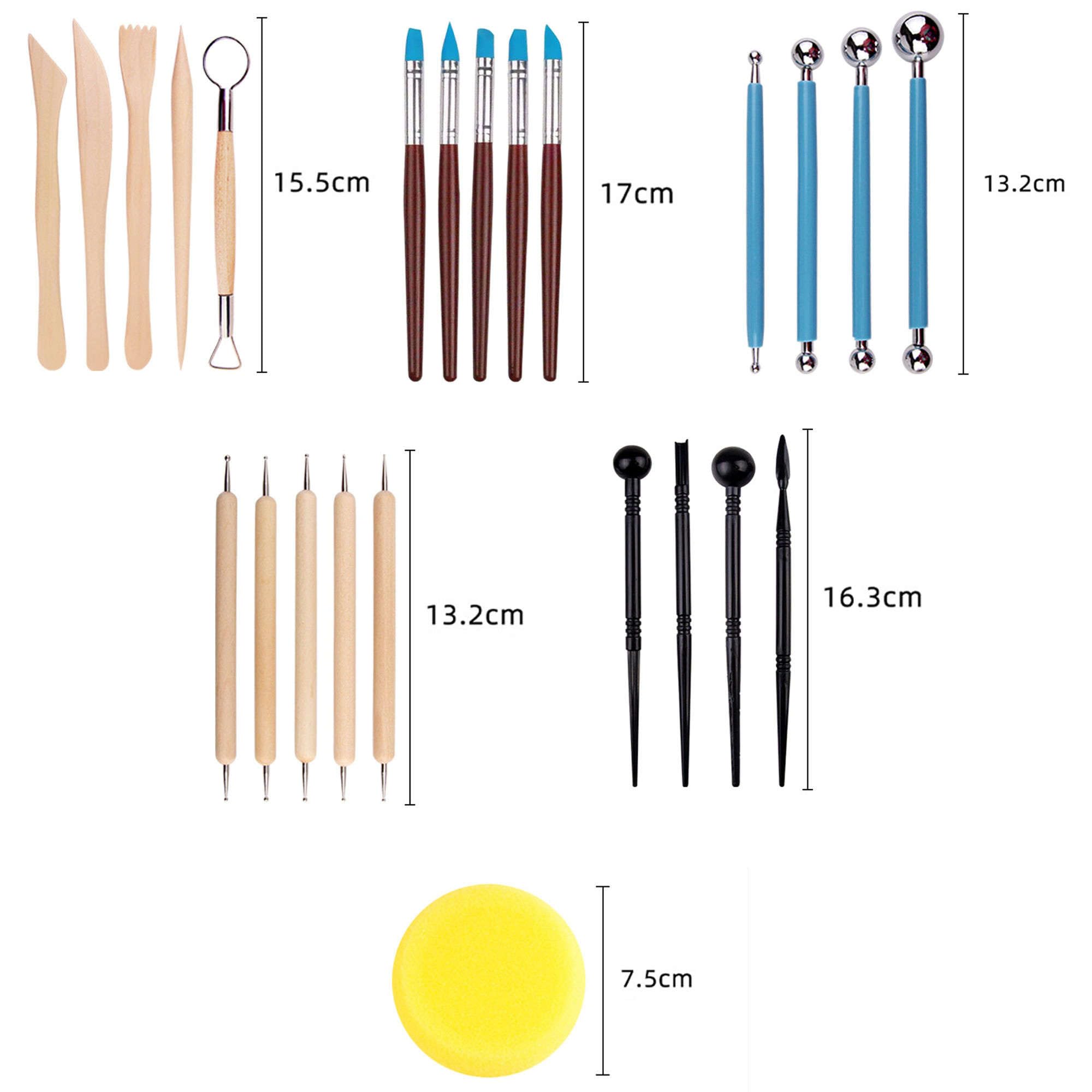 wangjiangda Kit di 12 Strumenti in Ceramica, Strumenti per Stecche e Mirette, St