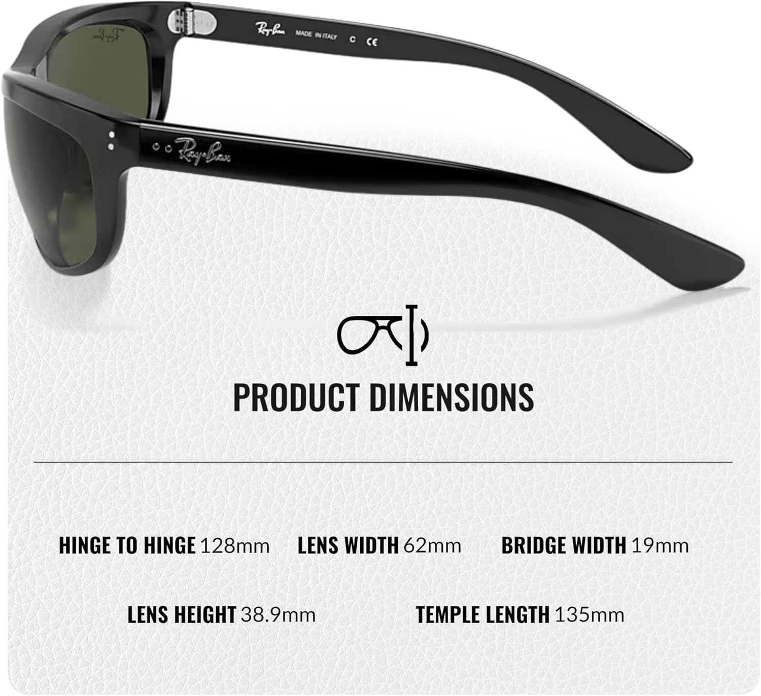 Ray-Ban RB4089 BALORAMA Rectangle Shaped Sunglasses for Men & Women with Official RAYBAN Eyewear Kit - Image 5