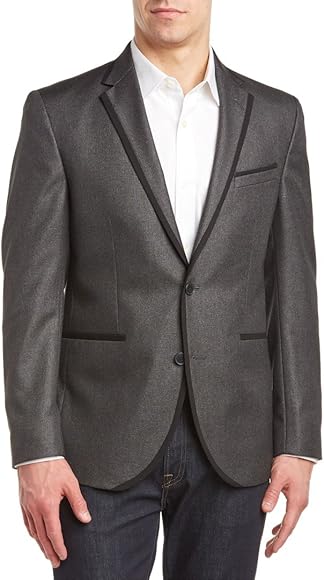 Amazon.co.jp: Kenneth Coleソリッドグレーwithブラックトリムメンズ 