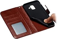 Vista 24 de LEECOCO for Samsung A6 2018 Case Mandala Embossing Luxury PU Leather Flip Notebook Wallet Bookstyle Magnetic Stand Card Slot Folio Bumper Protection