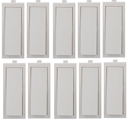 1 Way switch 6 Amps 240V~ Type Modular Switchs (colour White,plastic) - Pack of 10