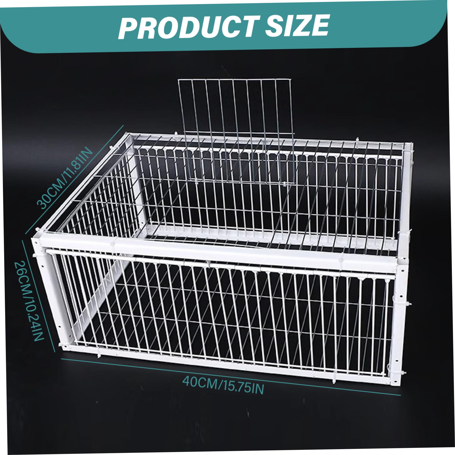 Trampa para Palomas con Cuatro entradas de Acceso unidireccional Trampa para pájaros Jaula para Palomas de 16x12x10 Pulgadas con Jaula para Granjas, graneros, Jardines, cría de