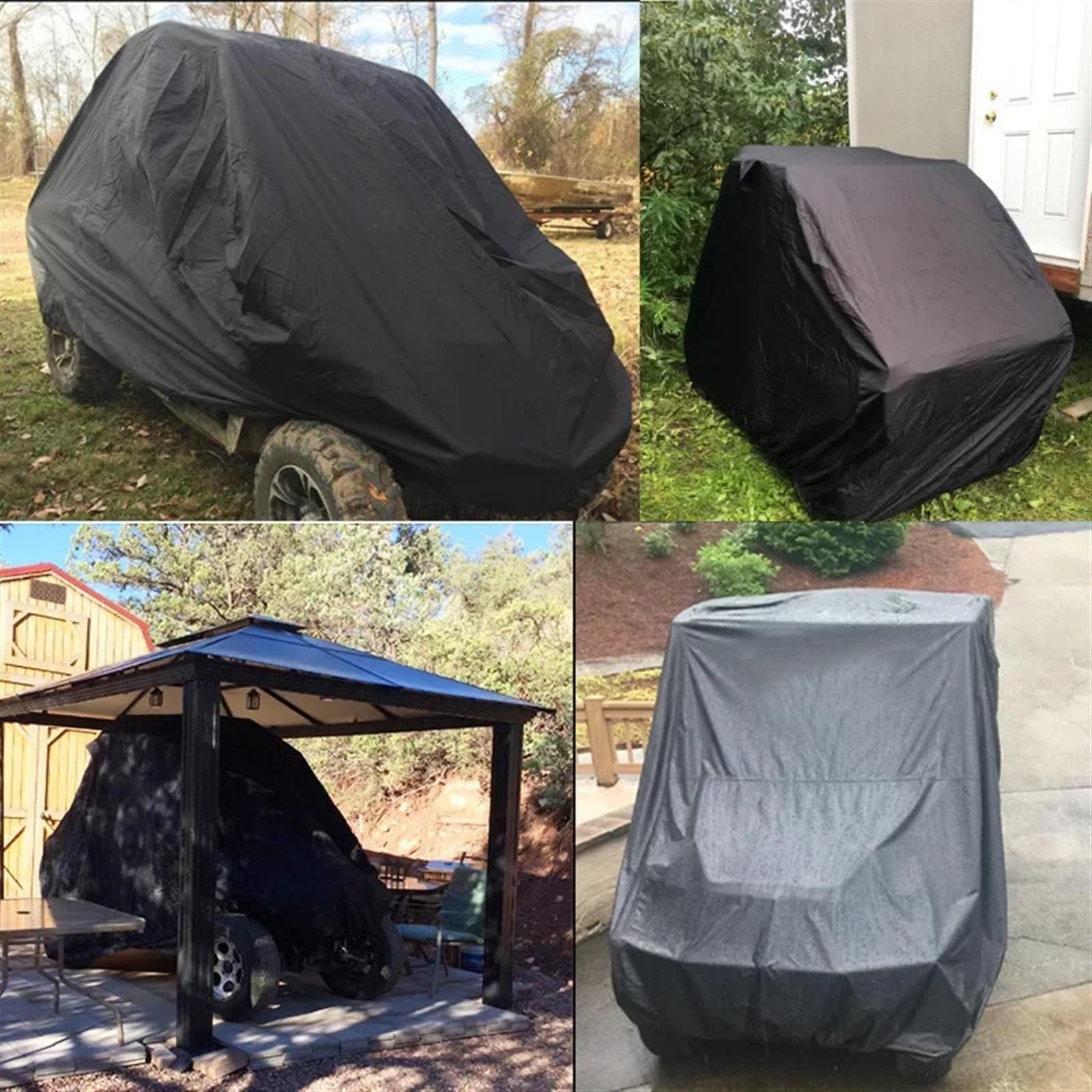 M/L/XL/XXL/XXXL Quad Bike ATV Cover 190T 210D Motorcycle Cooter Kart Beach Motorbike Covers(XXX-Large)