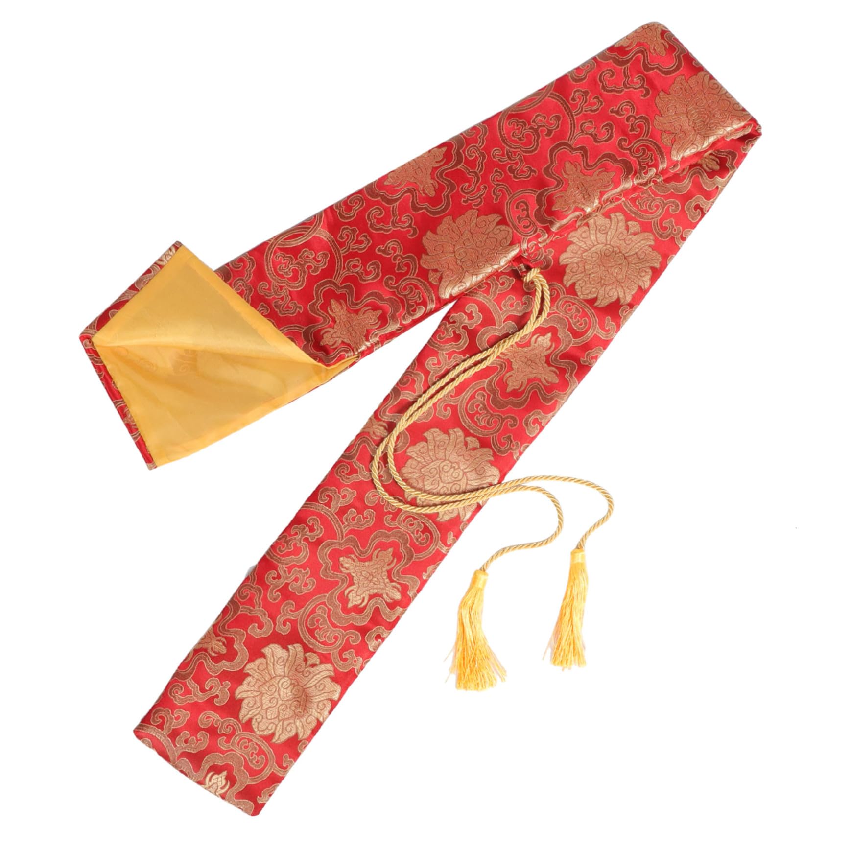 TOYANDONA Djustable Mouth Silk Bag Chinese Style Pouch Storage Case Tai Chi Container Protective Pouch