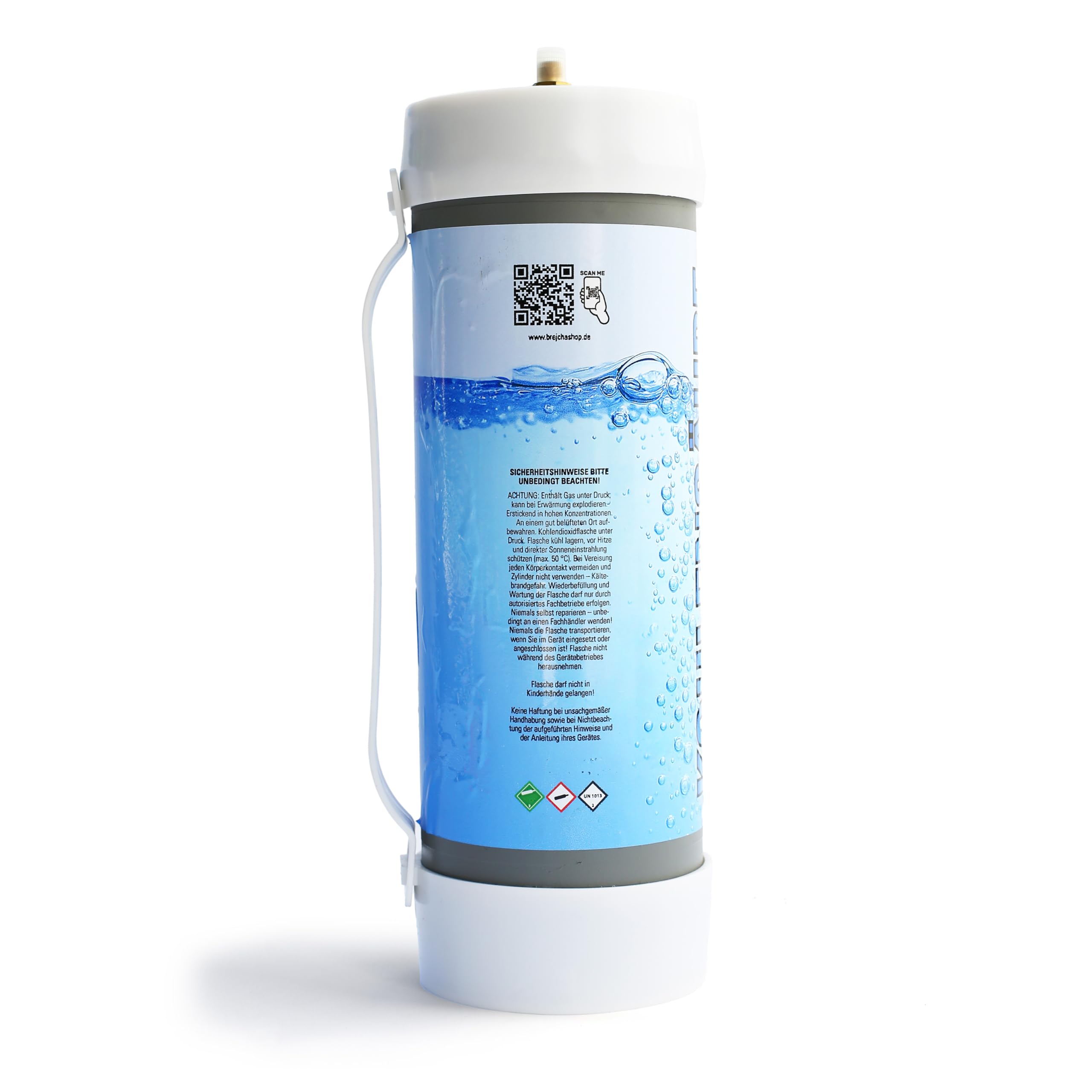 CO2 Einweg Flasche 2 x 2000g CO2 Kohlendioxid Kohlensäure mit Gewinde M10x1 passend für JBL Druckminderer Aquaristik