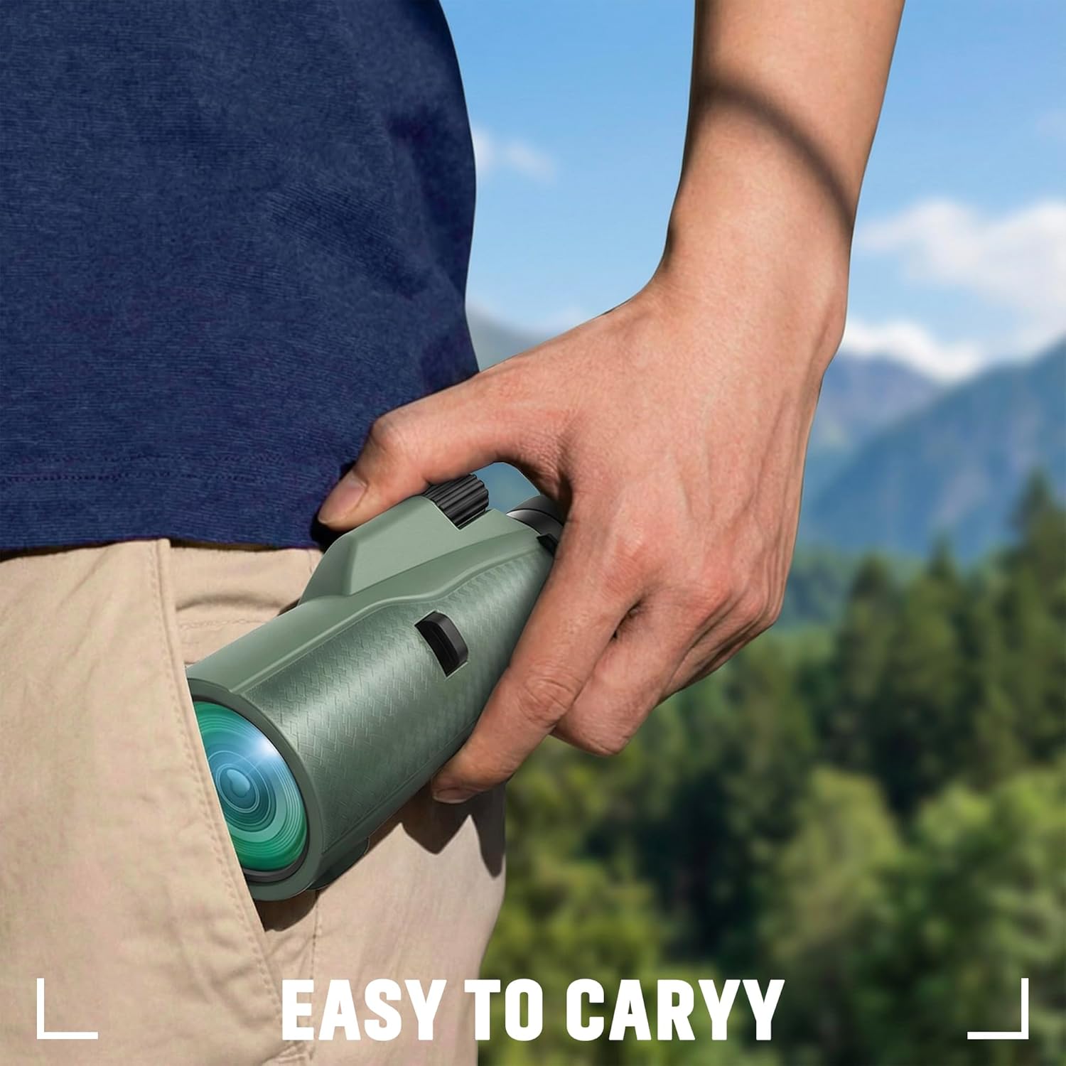 Monocular Telescope - 12x56 High Powered, Compact, Dust-Proof, Waterproof, Handheld Scope with Smartphone Adapter and Metal Tripod - Ideal for Hunting, Stargazing, Birdwatching, and Outdoor Adventures - Image 4