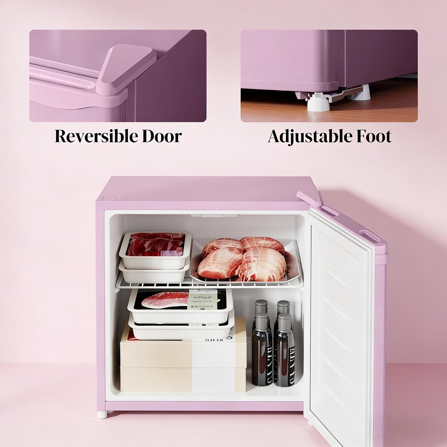 Small Corner Freezer,Portable Freezer,Compact Upright Freezer,Stylish Mini Freezer