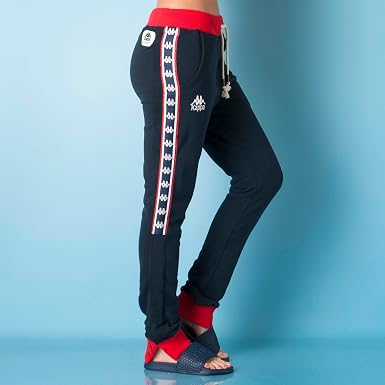 Kappa Womens Tape Popper Jog Pants in 