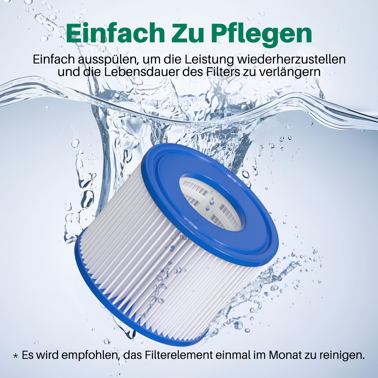 TOREAD Filter VI für Whirlpools (6er Set) | Kompatibel mit Bestway Lay-Z-Spa Miami, Vegas & Coleman SaluSpa | Ersatzkartusche 58323 / 90352E | Spa Zubehör für klares Wasser