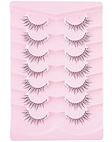 Vista 6 de Onlyall - Pestañas postizas naturales, pestañas postizas onduladas, 7 pares, B91