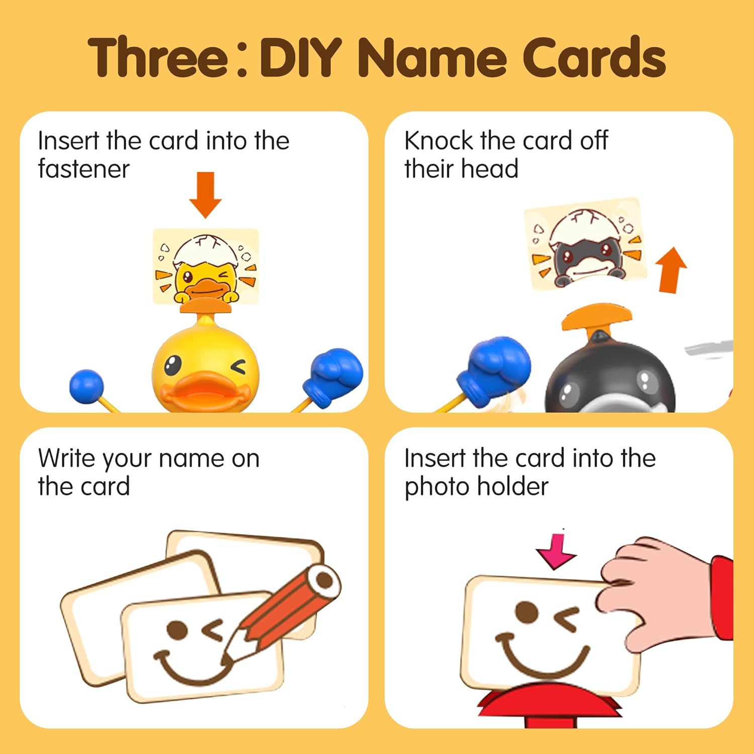 B.Duck Board Games, Toddler Games Ducks Toy Kids Punching Toys for Age 4-6, Kids Activities Preschool Games for Ages 4-8, Boys and Girls 2 Players, Gifts Christmas Birthday Baby Shower