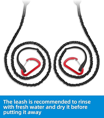 Miniatura 5 de OCEANBROAD Correa elástica para remo de kayak, cuerda para SUP, kayak, canoa, caña de pescar, de 4 a 7 pies