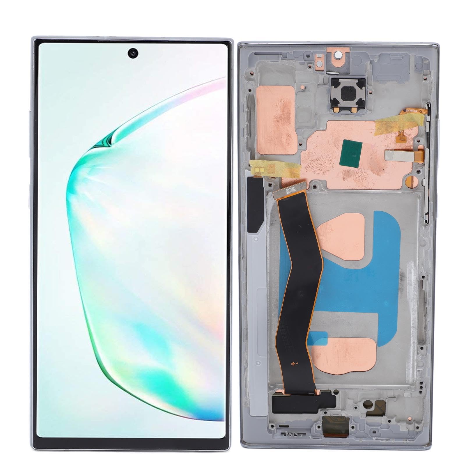 Socobeta 6,8-Zoll-Telefonbildschirm-Ersatzbaugruppe Hochleistungs-Touchscreen-Display-Digitizer für Note 10 Plus SM-N975 SM-N975U -N975F Paket Inklusive Werkzeug (Silber)