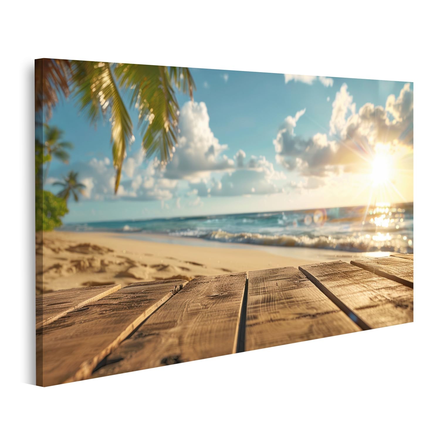 Tableau sur toile plage tropicale pour illuminer les murs sombres