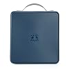 alavisxf xx CD Case, 224 Capacity Hard Plastic CD DVD Case Holder, Portable Large Capacity Disc Storage Organizer Holder for Car, Home, Travel Dark Blue, 224 Capacity