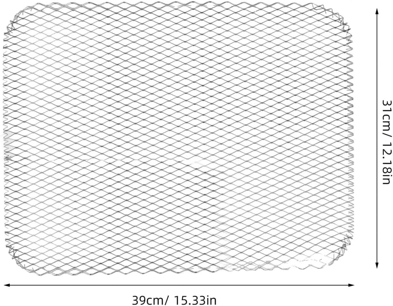 Mikikit 10pcs Disposable Bbq Wire Mesh Grill Net Heavy-duty Aluminum Foil Liner for Grills for Outdoor Cooking and Camping