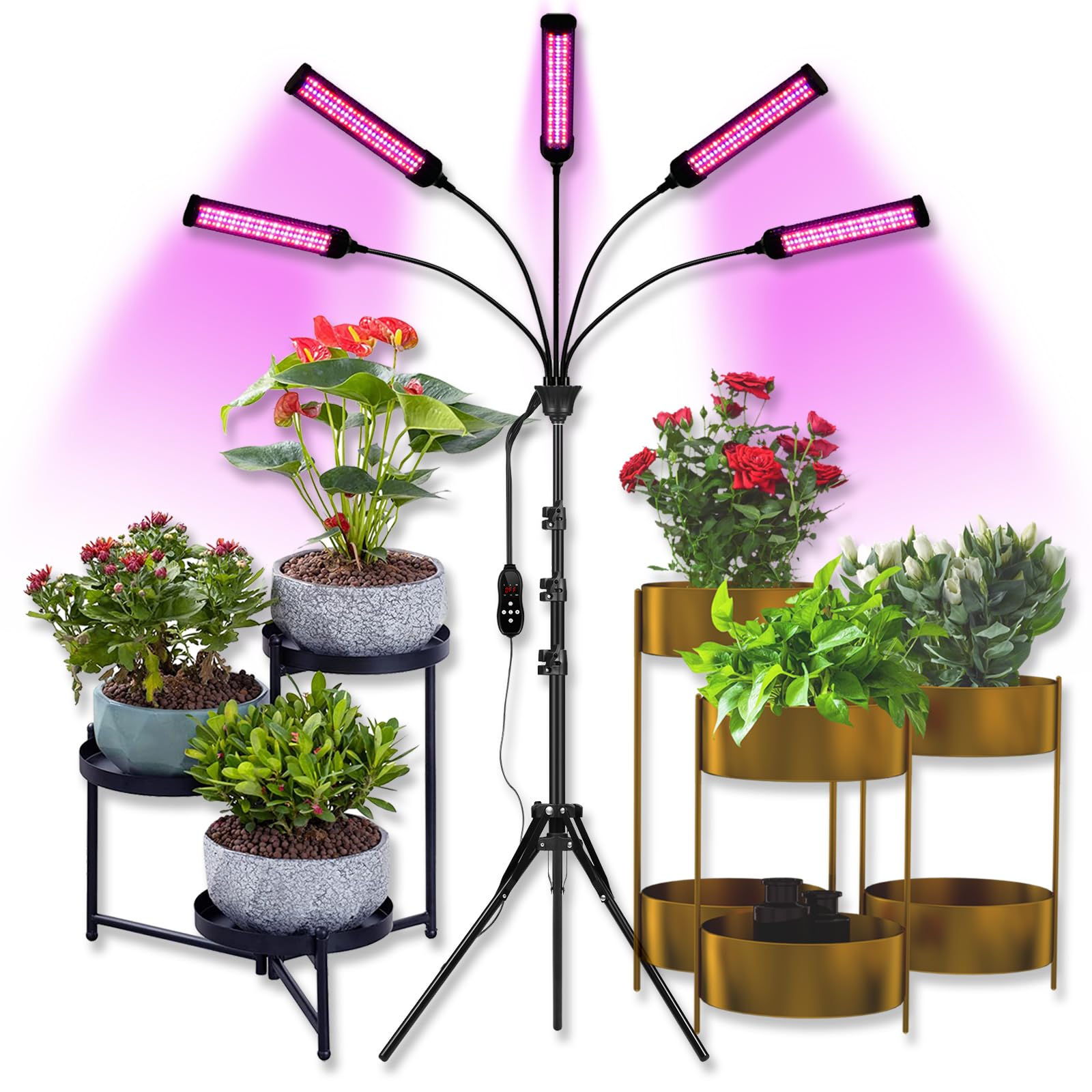 Snapklik.com : Aukphie LED Grow Light For Indoor Plants (Red+Blue ...