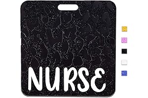 Nurse Badge Buddy RN Black Horizontal Nurse Badge Card