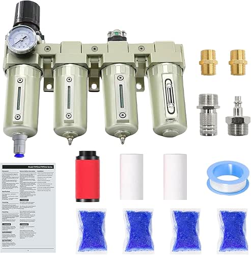 3/4" NPT Industrial Grade 4 Stage Air-Dryer-for-Compressor, Air Compressor Water