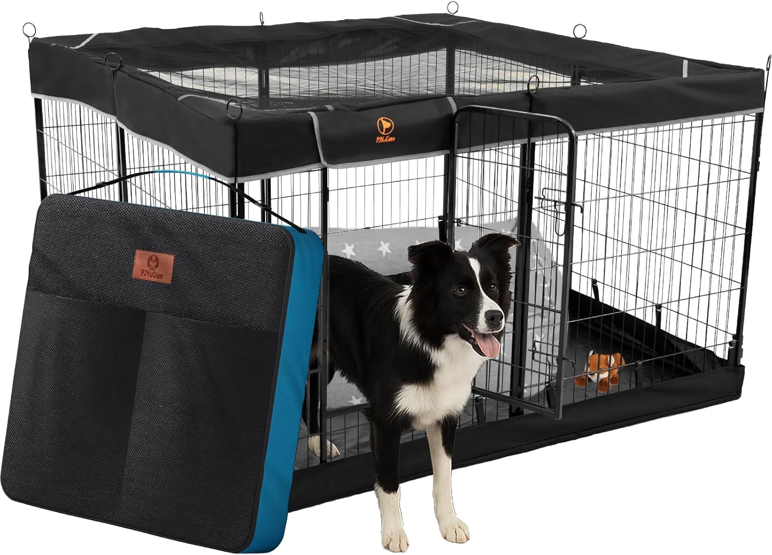 Ultimate Puppy Paradise: Review of the PJYuCien Dog Playpen with Storage Bag