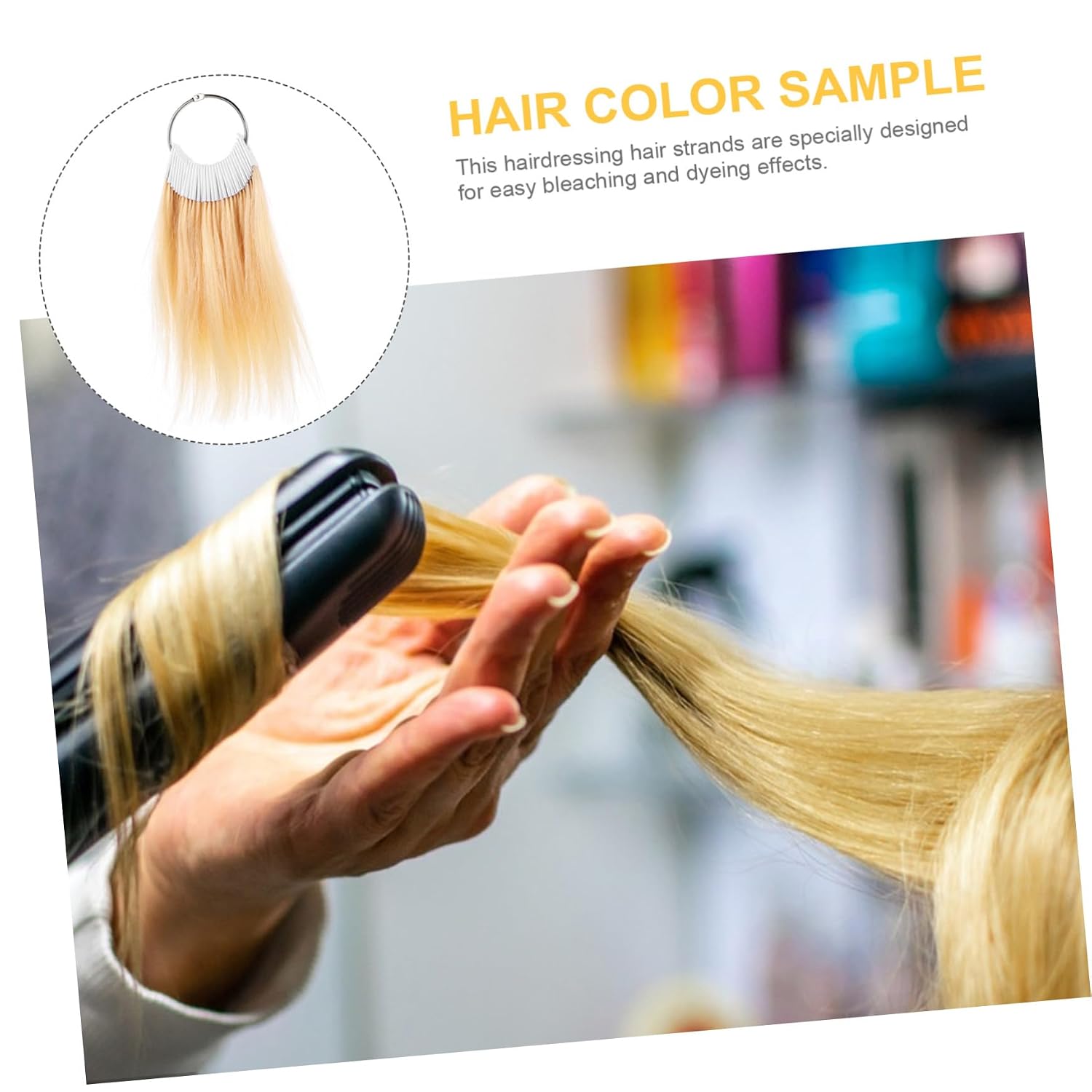 NOLITOY 30pcs Human Hair Color Samples for Salon Dyeing and Bleaching