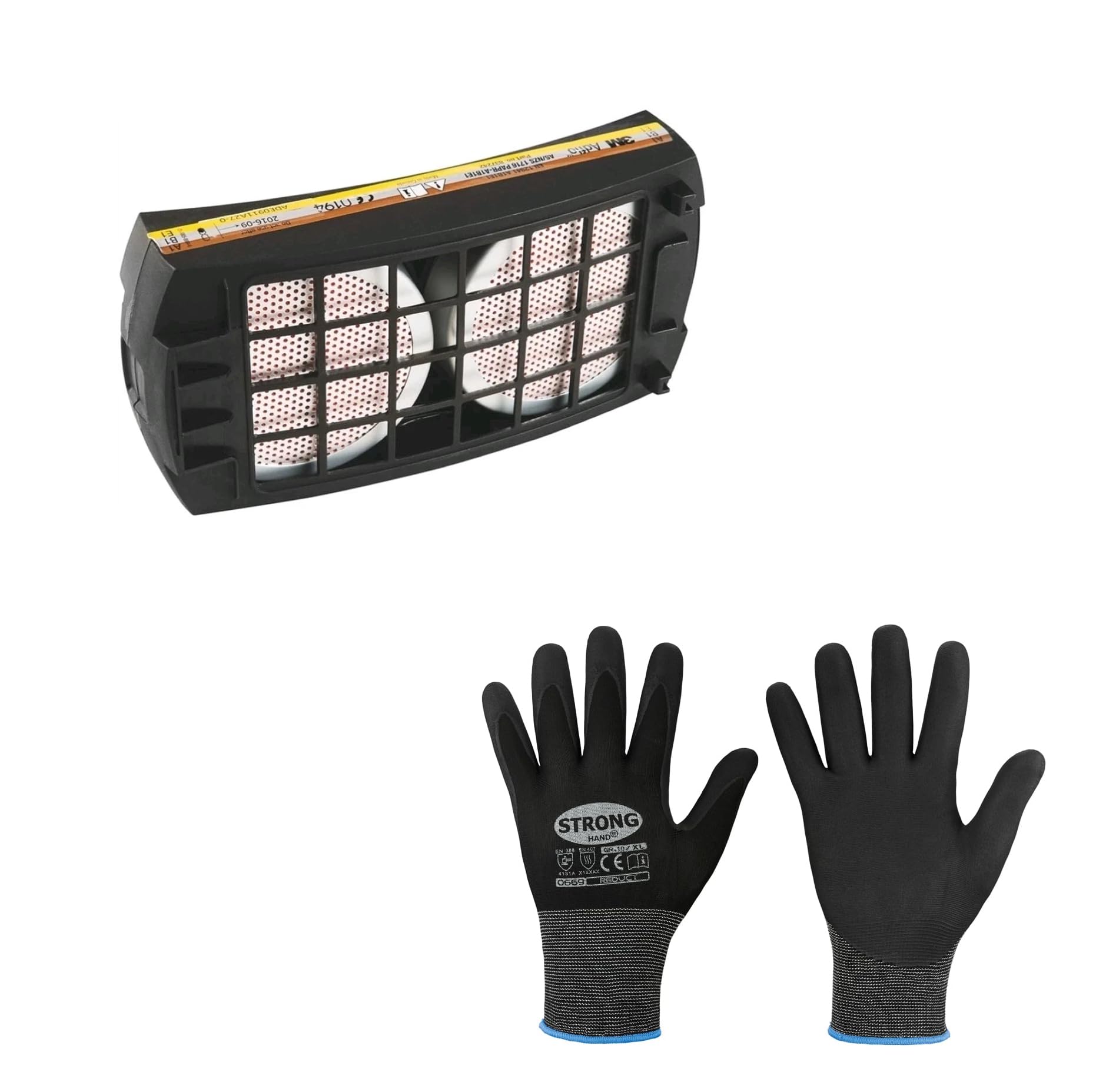 Adflo Gas Filter A1B1E1 837242 GASFILTER FÜR ADFLO GEBLÄSE inkl. 1 Paar Arbeitshandschuhe